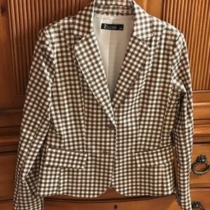 New York &. Company gingham blazer.. Never worn.